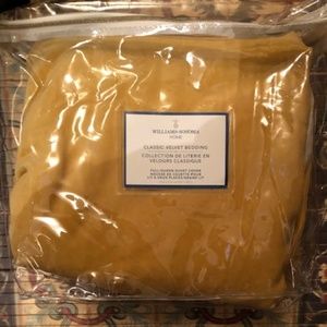 WILLIAMS-SONOMA HOME VELVET DUVET MINT SEALED